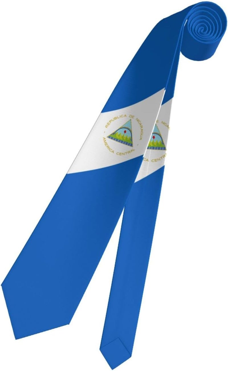 AKMCBSH National Flags Tie Comfortable Soft Novelty Necktie Unisex for Weddings Party Birthday Gift - Image 2